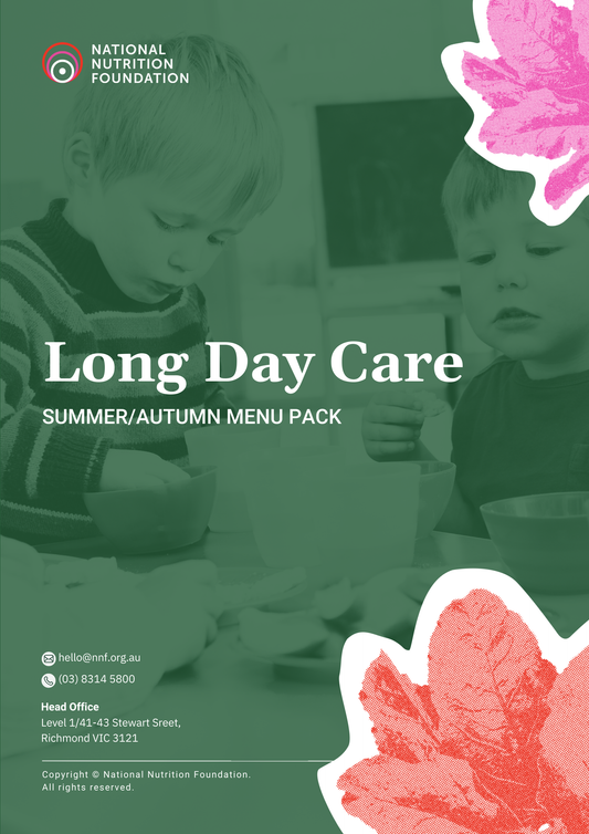 Summer/Autumn Long Day Care Menu Pack